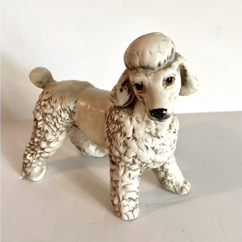 Vintage UCTCI ceramic standard poodle.Hand painted.Made in Japan